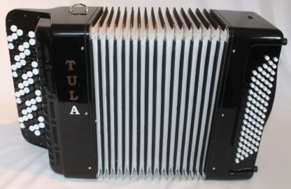 C system 80 bass chromatic button accordion with free bass converter - bellows front